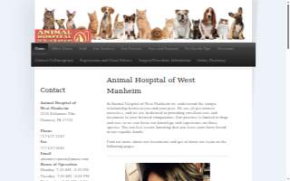 Animal Hospital of West Manheim website