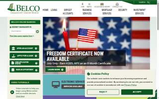 Belco Community Credit Union website