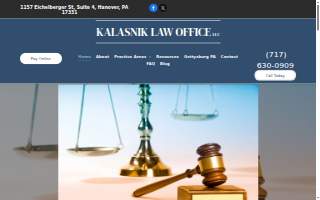Kalasnik Law Office LLC website