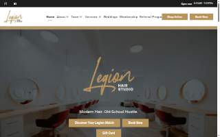 Legion Hair Studio website