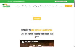 New Outlook Landscaping website