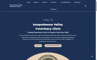 Susquehanna Valley Veterinary Clinic website
