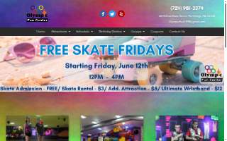 Olympic Fun Center website