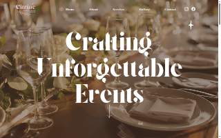 Citrine Event Decor & More website