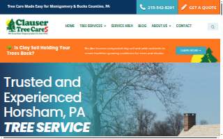 Clauser Tree Care website