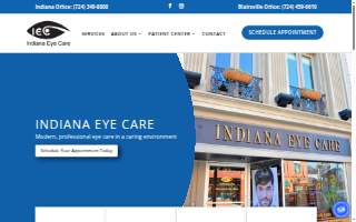 Indiana Eye Care website