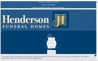 Henderson Funeral Homes website