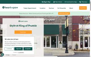 Heart + Paw website