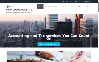 Penn Accounting CPA website