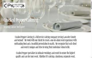 Cracked Pepper Catering website
