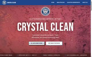 Crystal Clean Car Wash website