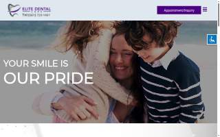Elite Dental website
