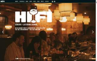 Hi-Fi Izakaya website