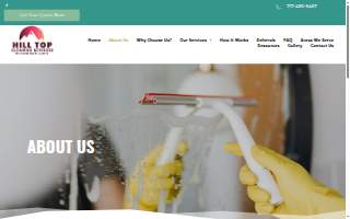 Hill Top Cleaning Services website