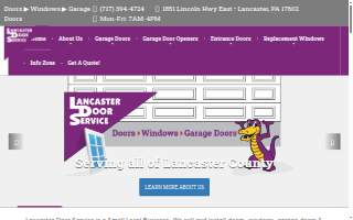 Lancaster Door Service website