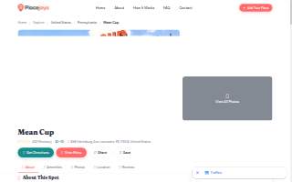 Mean Cup website