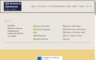 JD3 Jewelry & Gemstones website