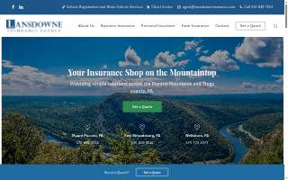 Lansdowne Insurance Agency website