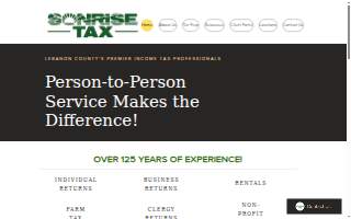 Sonrise Tax Inc website