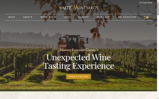 Waltz Vineyards Estate Winery website