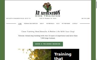 At Attention Dog Training of Wayne website