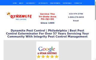 Dynamite Pest Control of Lower Merion website