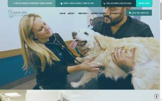 Main Line Urgent Vet website
