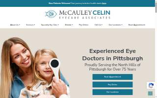 McCauley Celin Eyecare Associates of McCandless website