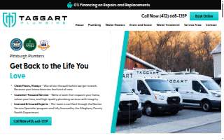 Taggart Plumbing, LLC website
