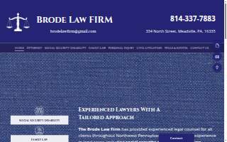 Brode Law Firm website