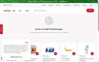 Giant Eagle Pharmacy website