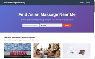 Asian therapy massage website