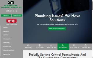 Central Penn Plumbing Service Inc website