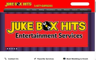 JUKE BOX HITS Entertainment Services website
