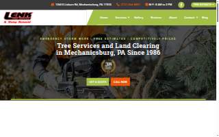 Lenk Tree Service of Mechanicsburg website