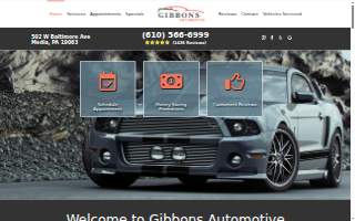 Gibbons Automotive website