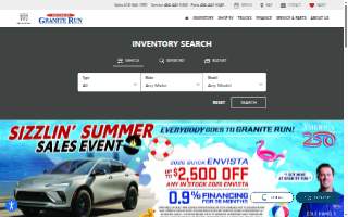 Granite Run Buick GMC INC. website