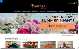 Media Florist website