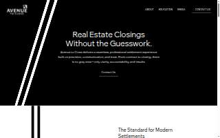 Avenue To Close Settlement Services website