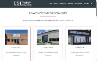 Comfort Supply, Inc. website