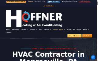 Hoffner Heating and Air Conditioning website