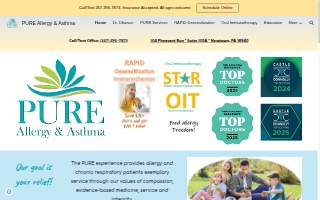 PURE Allergy & Asthma website