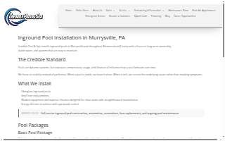 Credible Pool & Spa website