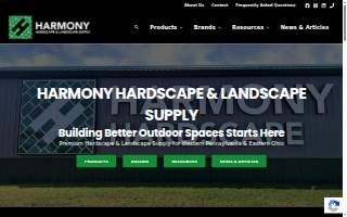 Harmony Hardscape & Landscape Supply - New Castle website