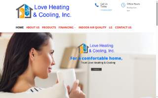 Love Heating & Cooling, Inc. website