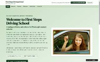 First Steps Driving School website