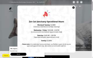 Zen Cat Sanctuary website