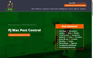 PJ Mac Pest Control website