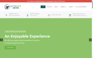 Prime Time Dental website