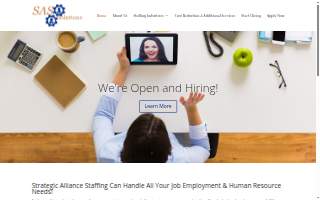 Strategic Alliance Staffing website
